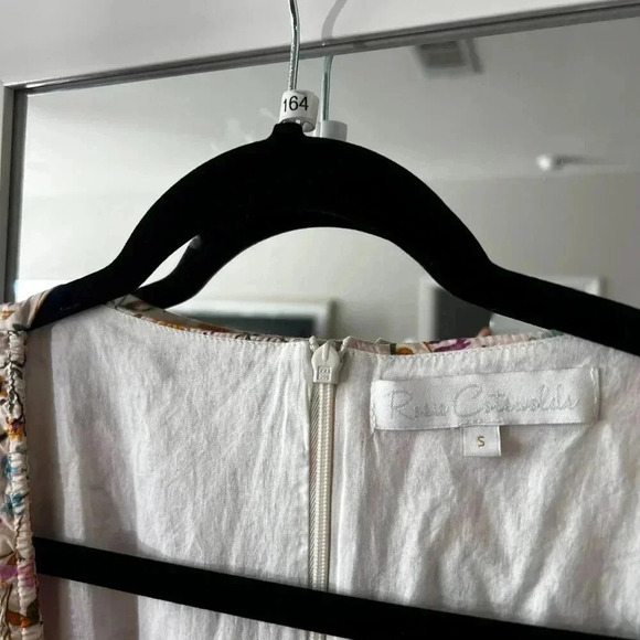 164 Rosie Cotswolds Dress Size Small Color Cream Green Red - Picture 3 of 5